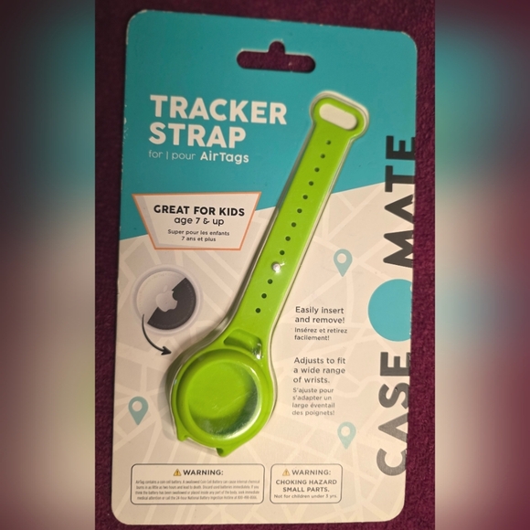 Case-Mate Tracker Strap - Wristband Case for Apple AirTag - Lime Green - Picture 1 of 5